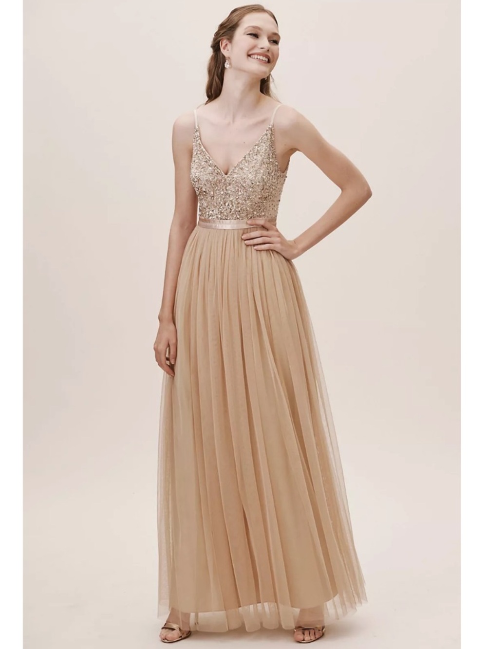 ✨ BHLDN Avery Dress in Gold ✨